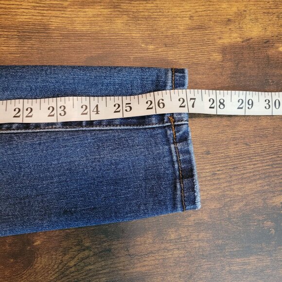 STS Blue Jeans Size 27 Skinny Mid Rise Medium Dark Wash Stretch Denim - Picture 9 of 11